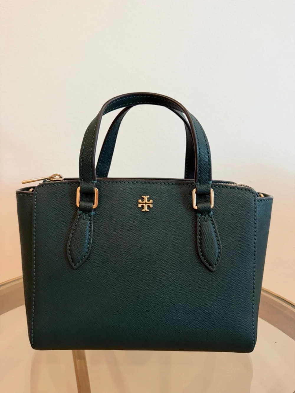 Tory Burch Robinson Handbag + Matching Emerson Wristlet Wallet